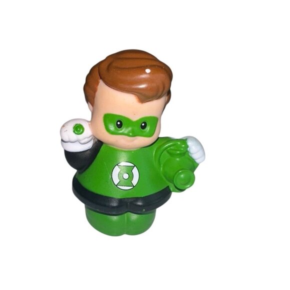 Fisher Price Little People GREEN LANTERN Mini Collectible Figure DC Comics Loose - Picture 1 of 4